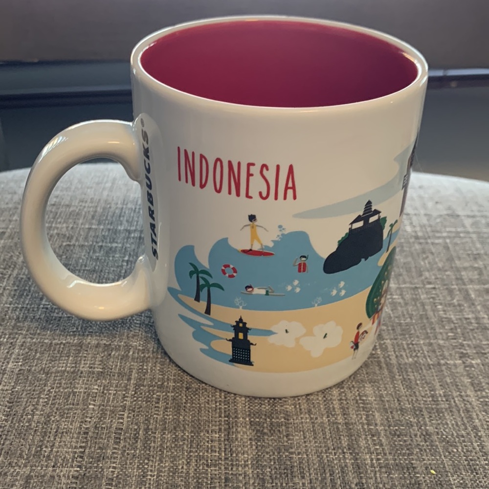 Rare Starbucks Indonesia series Mug - 2014 16 oz